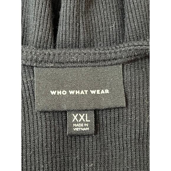 Who What Wear Black Knit Turtleneck Sleeveless Minimalist Maxi Dress XXL - Picture 7 of 9